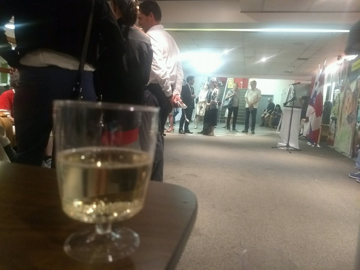 Champagne was an early tell that the YMCA could stay.Thursday, June 28, 2018.