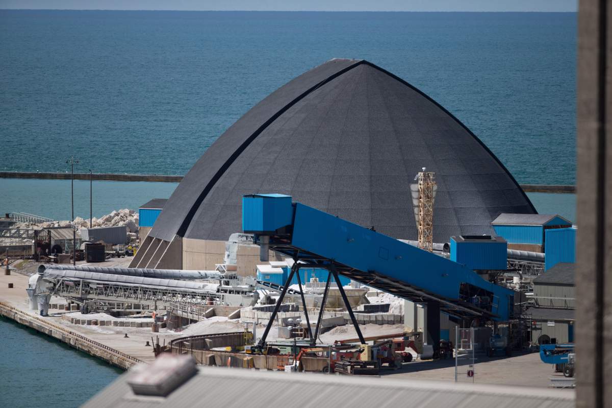 The Sifto Salt (Compass Minerals) mine in Goderich, Ontario is shown Monday August 20, 2012.