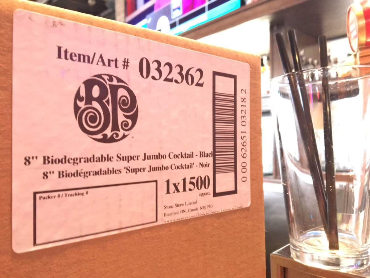 The Boston Pizza on Calgary Trail in Edmonton will offer biodegradable straws.