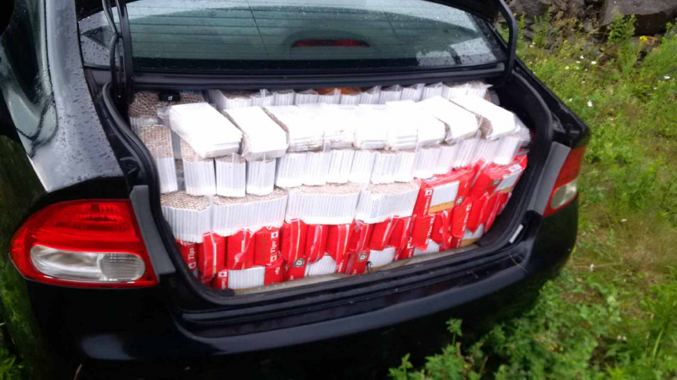 New Brunswick RCMP seized 180,000 illegal cigarettes on July 6, 2018. 