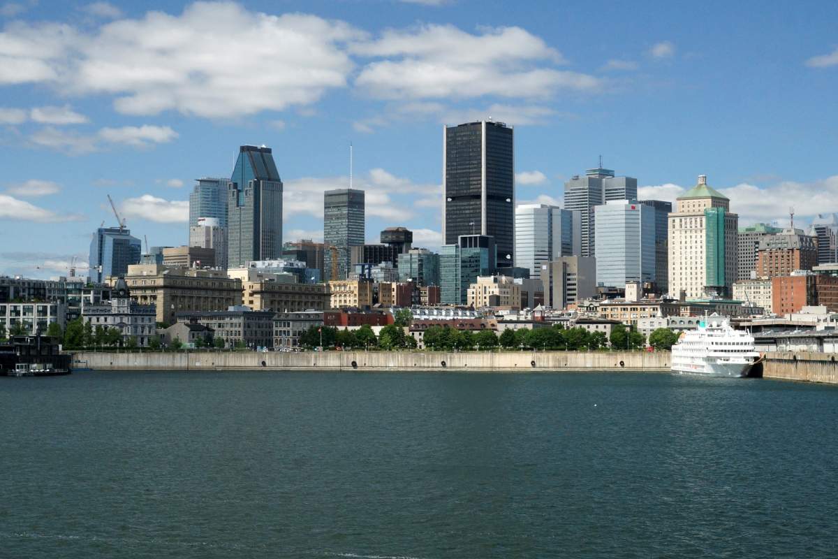 View of Montreal’s skyline.