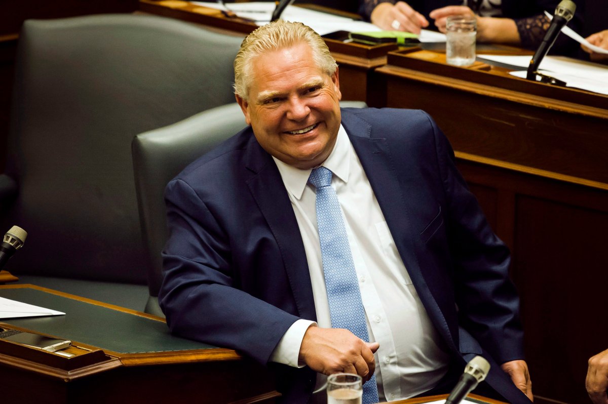 Premier Doug Ford is photographed in the Ontario Legislative Assembly at Queen's Park, in Toronto on Wednesday, July 11, 2018.