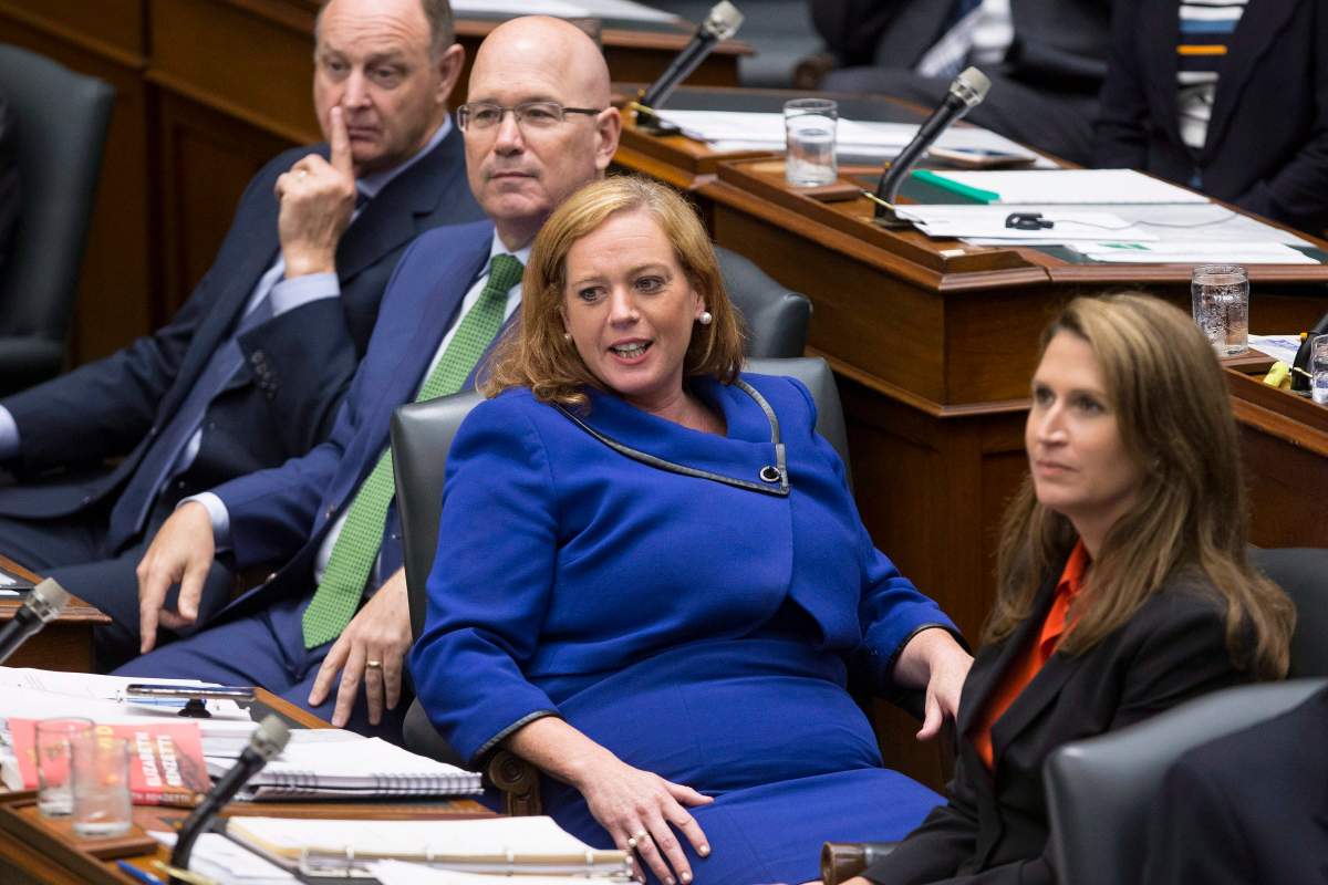 Ontario's Children, Community and Social Services Minister Lisa Macleod attends Question Period at Queen's Park, in Toronto on Tuesday, July 31, 2018.