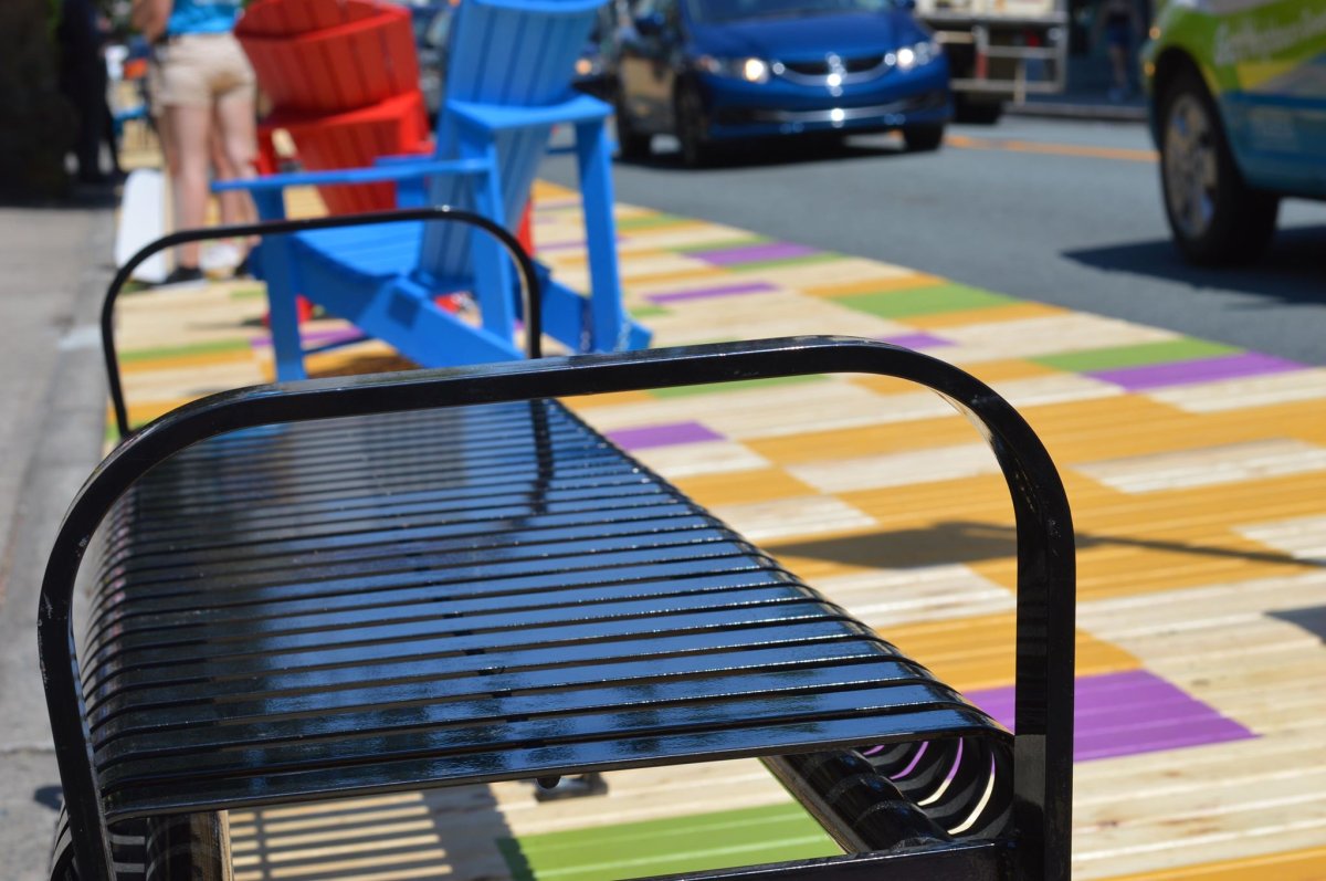 Halifax's temporary stoplet on Spring Garden Road is shown on July 22, 2018. 