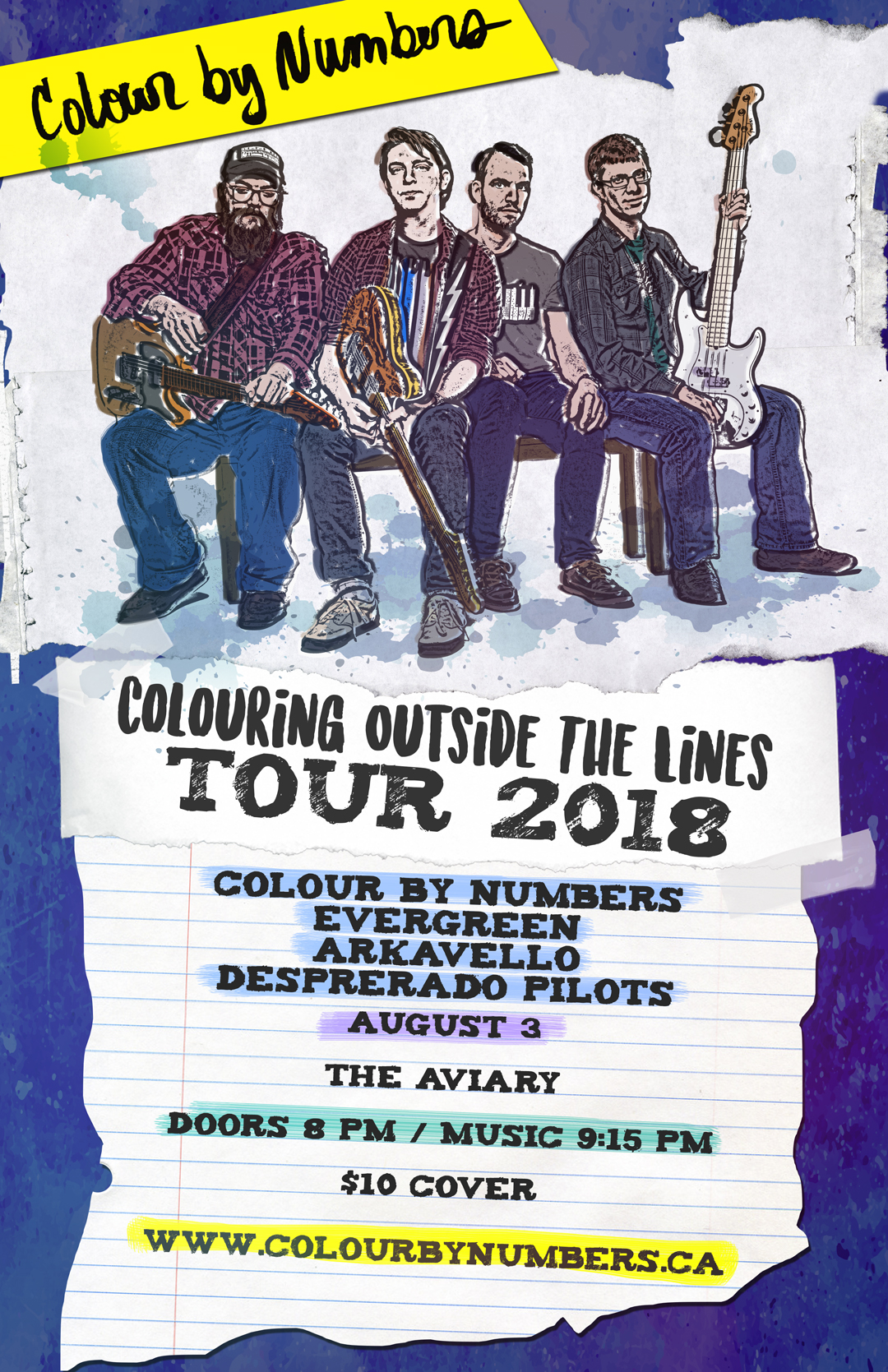 Colour By Numbers “Colouring Outside The Lines” Tour - image