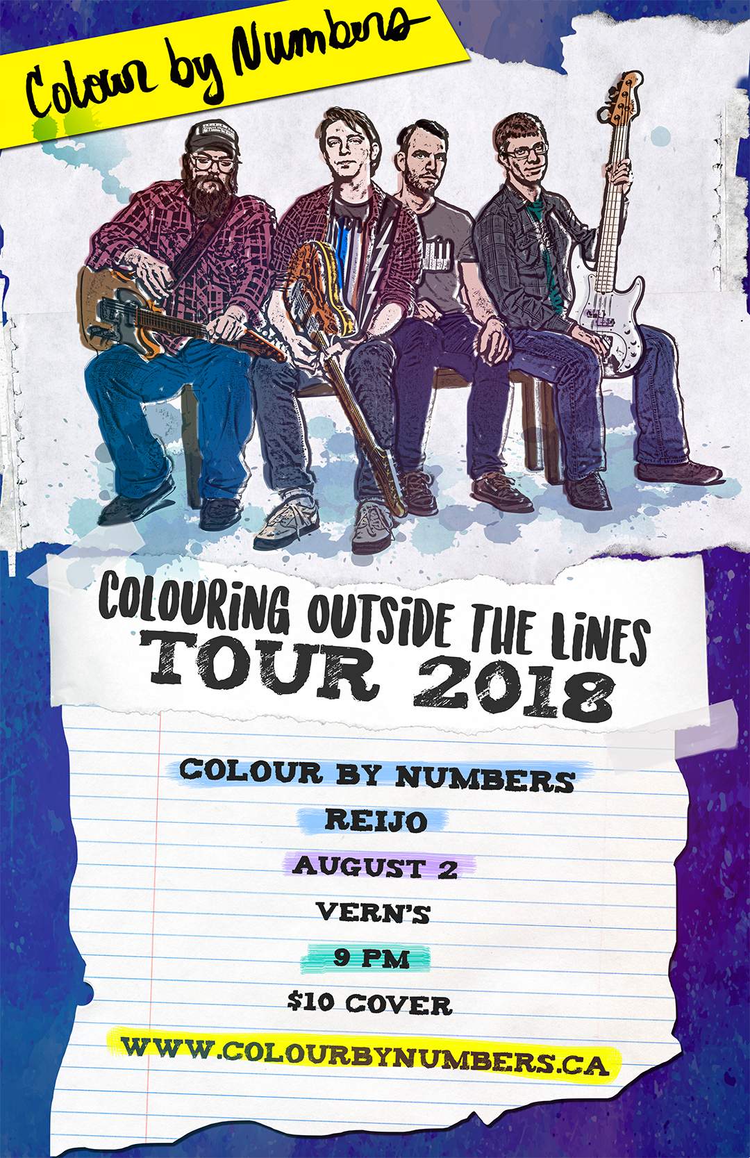 Colour By Numbers “Colouring Outside The Lines” Tour - image