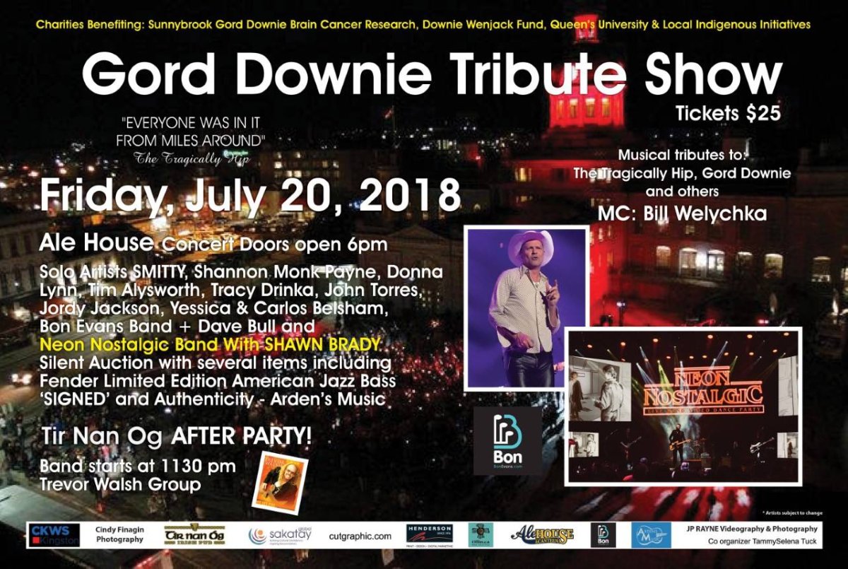Gord Downie Tribute Concert / FUNdraiser - image