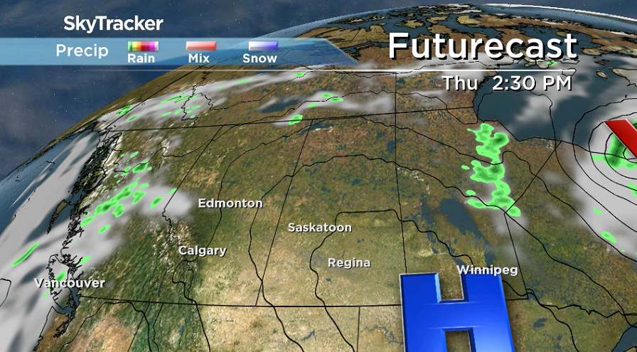 A high pressure system clears skies right out and brings back the sunshine on Thursday.