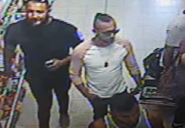 Police say they are seeking to question these three men after the acid attack in Worcester, U.K.