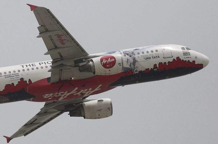 An AirAsia flight takes off from Indira Gandhi International Airport in New Delhi, India, Wednesday, May 30, 2018. 