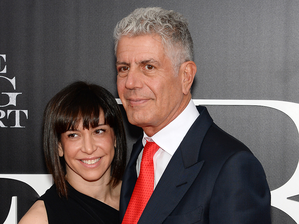 Ottavia Busia and Anthony Bourdain in November 2015.