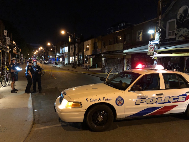 Police and paramedics say four people are injured after a shooting in Kensington Market Sunday night.