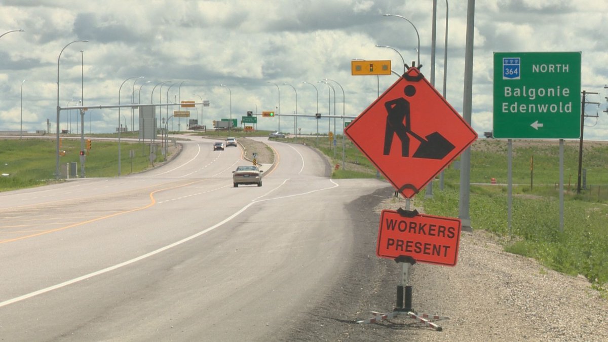 Finishing work on the Balgonie overpass, as part of the Regina Bypass, will result in a detour for eastbound traffic.