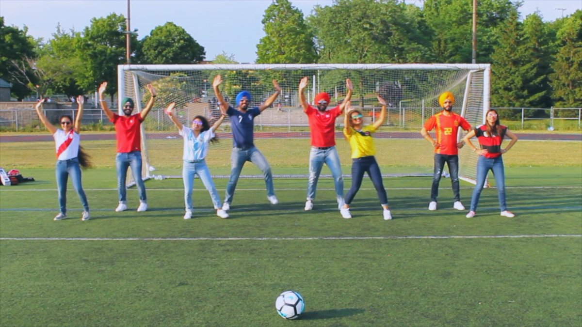 Montreal dance group Power Bhangra  produce a World Cup-inspired dance video. 