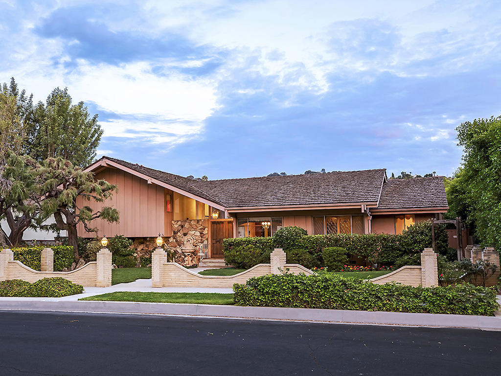 This undated photo provided by Ernie Carswell & Partners shows the home featured in the opening and closing scenes of 'The Brady Bunch' in Los Angeles.