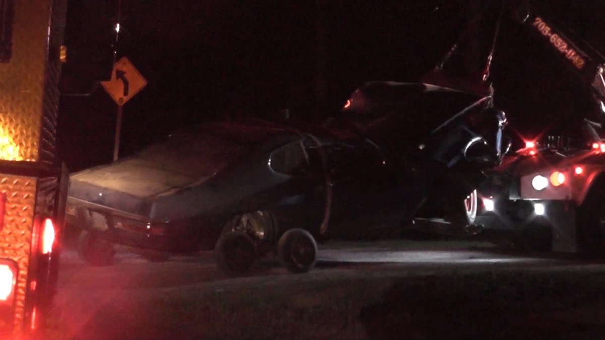 One person was airlifted to a Toronto hospital following a crash north of Buckhorn on Sunday night.