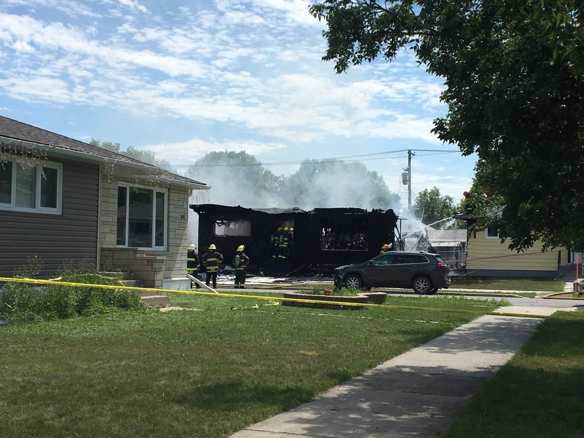 ‘It was like a movie scene’: House destroyed by fire in North End of Winnipeg; 1 dead - image