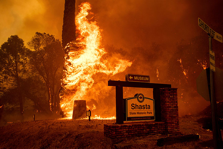 The Carr Fire tears through Shasta, Calif., Thursday, July 26, 2018.