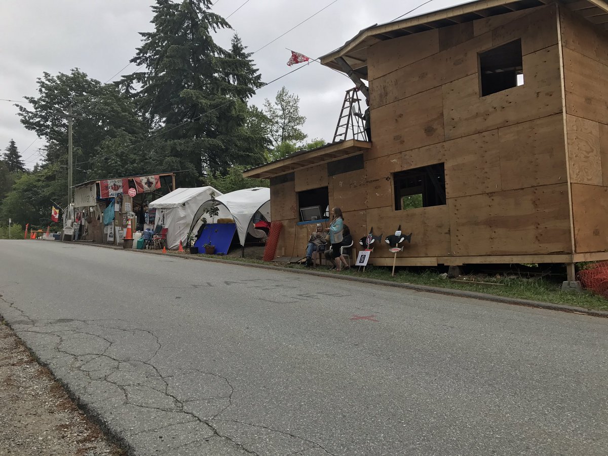 Protesters at Camp Cloud on Burnaby Mountain have been given 72 hours to clear the site of structures.