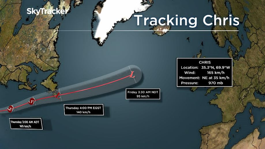 Offshore oil workers removed from platforms as hurricane Chris advances toward Atlantic Canada - image