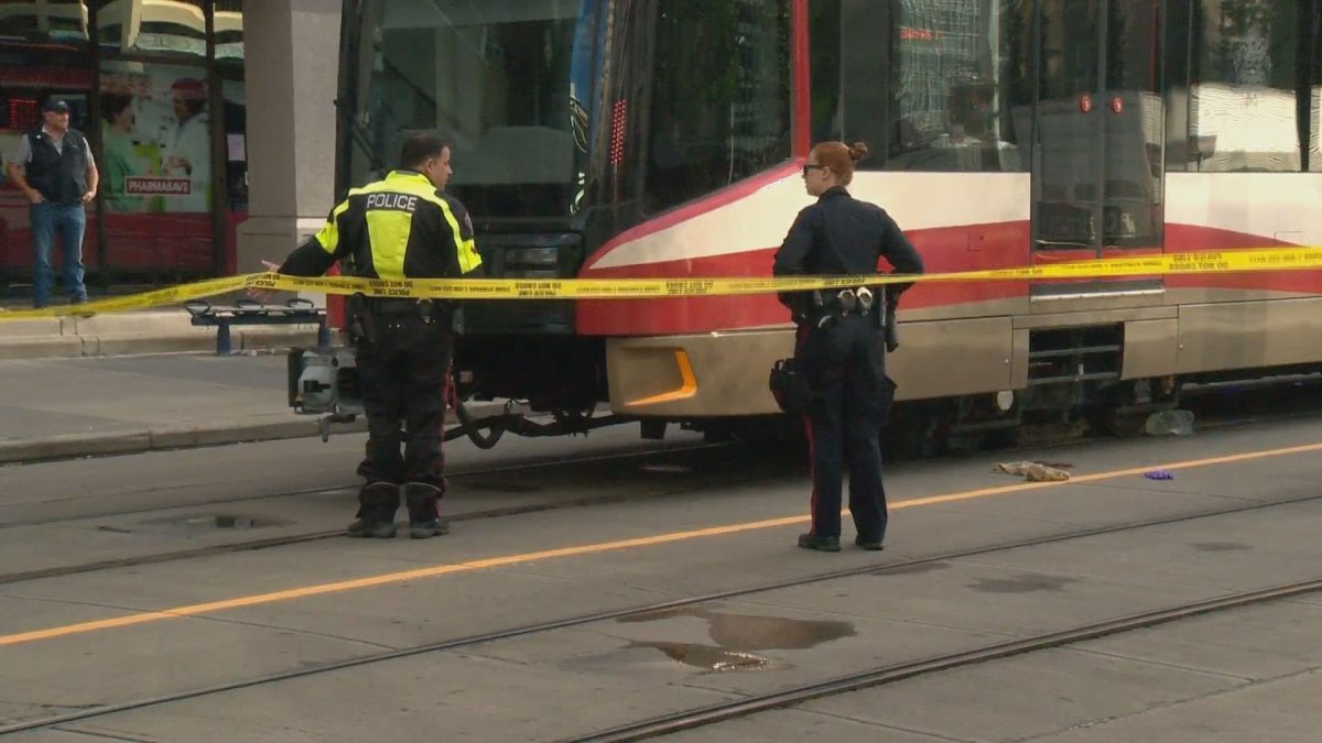 Man struck by CTrain Saturday morning.