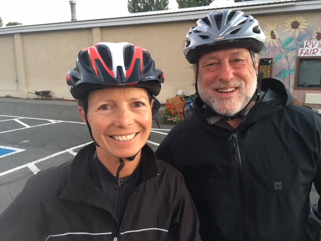 Susan Rose and Jeff Rill are among the riders sharing the journey with Richard Cloutier.