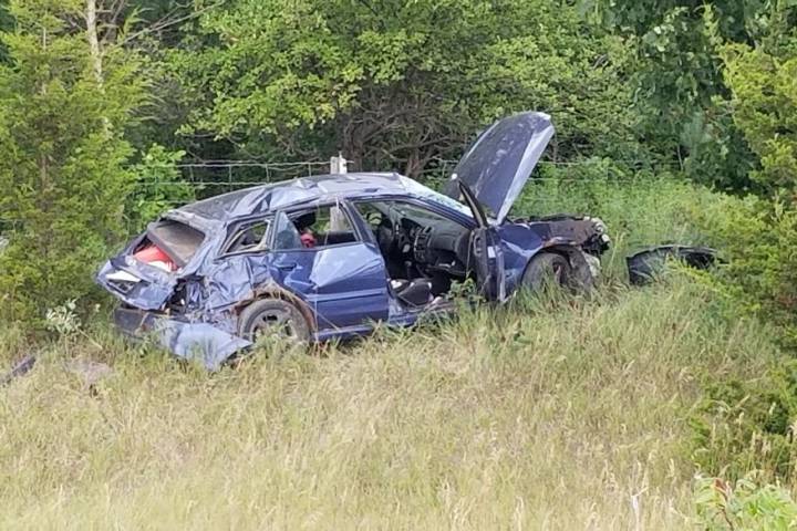 Provincial police say a male driver has died in hospital following a crash Friday, July 20, 2018.