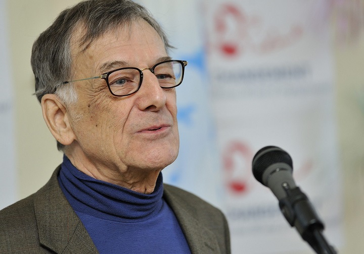 In this 2011 file photo, Edgar Fruitier at the press conference on the 40th anniversary of Projet Changement, a community center created for Seniors, in Montreal, on January 18, 2011.

The Canadian Press Images/.