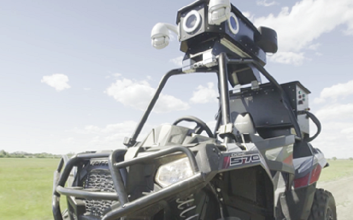 The Edmonton International Airport has a new vehicle patrolling its perimeter, an autonomous ATV.