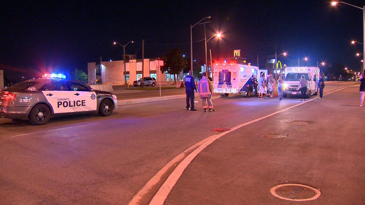 A male was struck by a vehicle which reportedly fled the scene at Keele Street & Finch Avenue West.