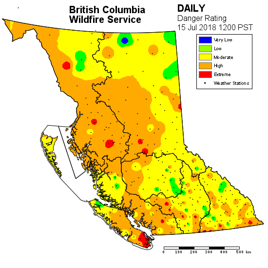 Crews battle 10-hectare wildfire northeast of Terrace - image