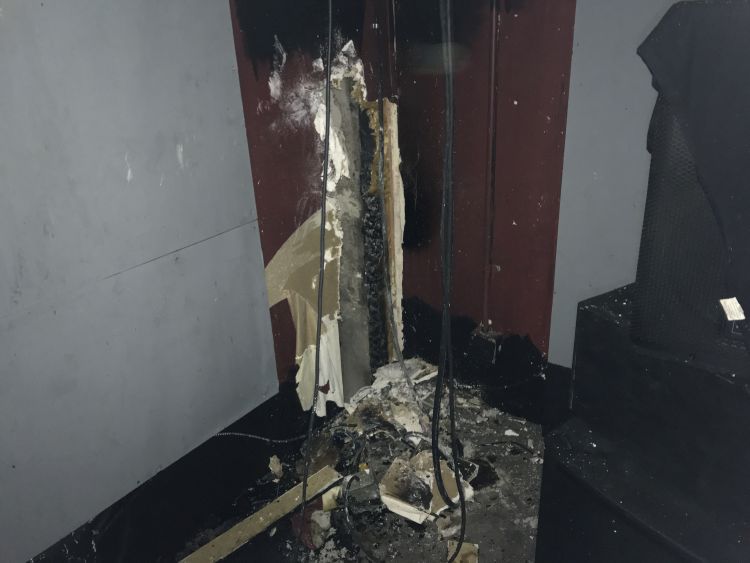 Photo taken inside The Forge following the fire on May 28.