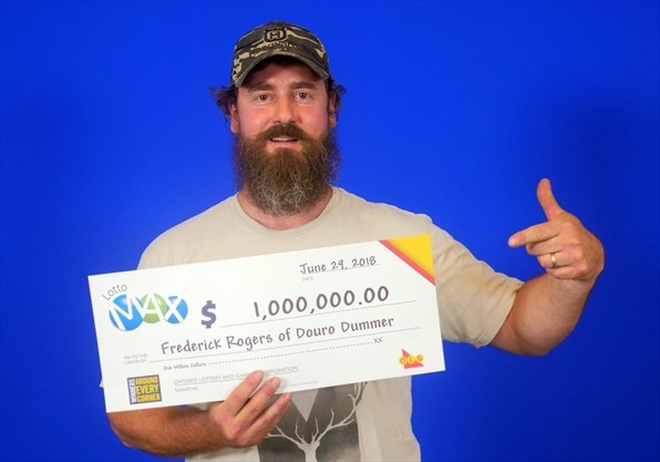Frederick Rogers of Douro-Dummer Township won $1 million in the Maxmillions draw on June 8.