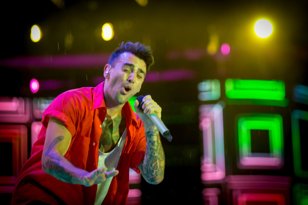 Jacob Hoggard of Hedley performs at We Day Canada at Parliament Hill on July 2, 2017 in Ottawa, Canada.  (Photo by Mark Horton/Getty Images).