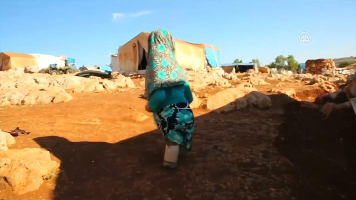 Eight-year-old Maya is taking her first steps in Istanbul on prosthetic limbs after photos of her struggling to move around a tent encampment in Idlib surfaced on social media. Maya suffers from a congenital disorder and was born without legs.