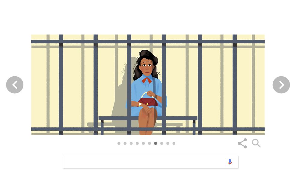 The Google doodle on July 6, 2018 features the story of Nova Scotia civil rights activist Viola Desmond. This date would have been her 104th birthday.