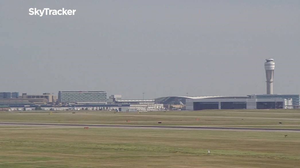 Hazy conditions expected in Calgary today. The Air Quality Health Index should rise to moderate levels by this afternoon.