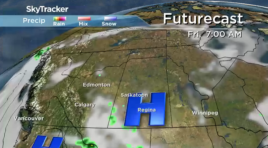 High pressure helps keep skies clear and sunny to start the day on Friday.