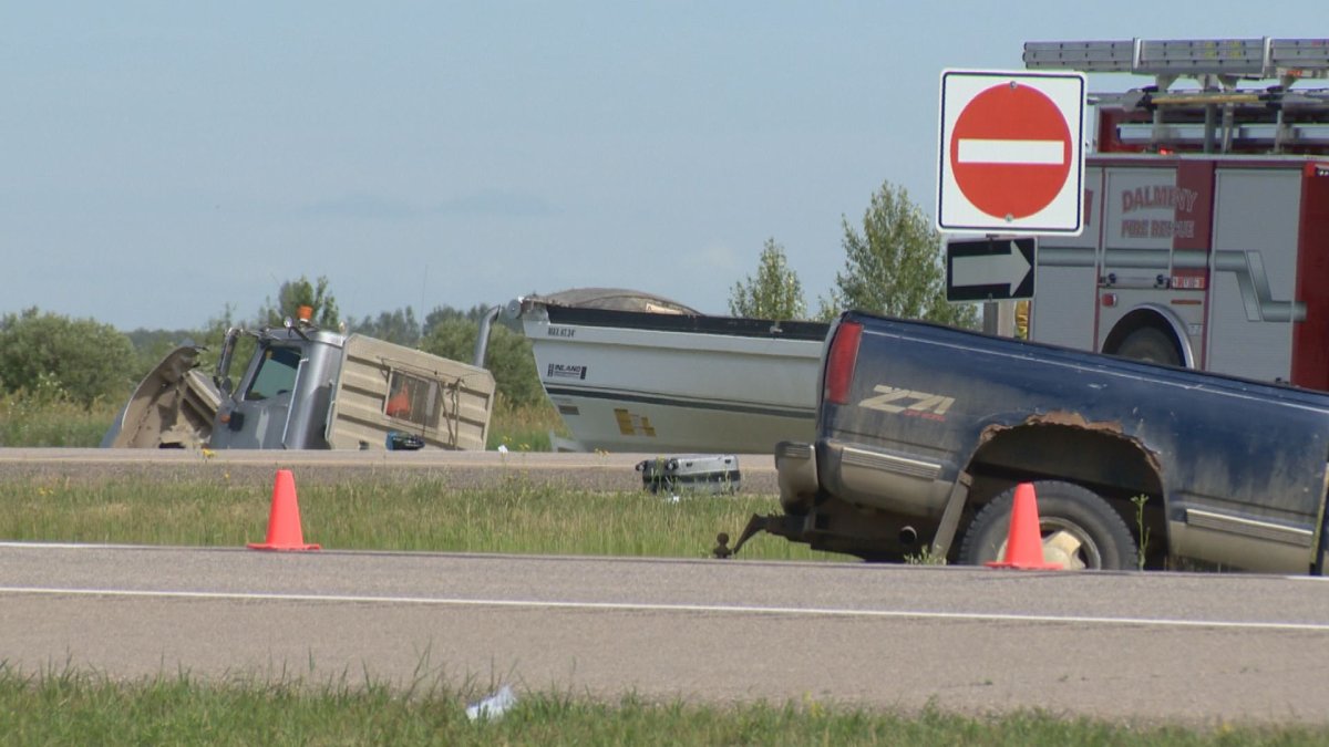 Warman RCMP said the collision between a tractor and a semi happened on the morning on July 9, 2018 on Highway 16 between Saskatoon and Langham.