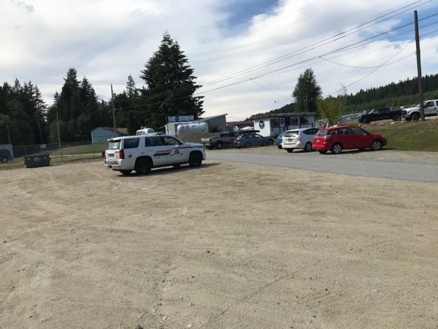 Emergency crews on scene in Sechelt Thursday afternoon. 