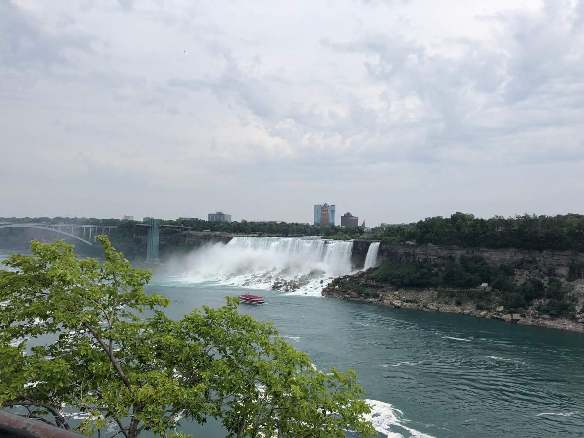 A view of the American side of the falls.