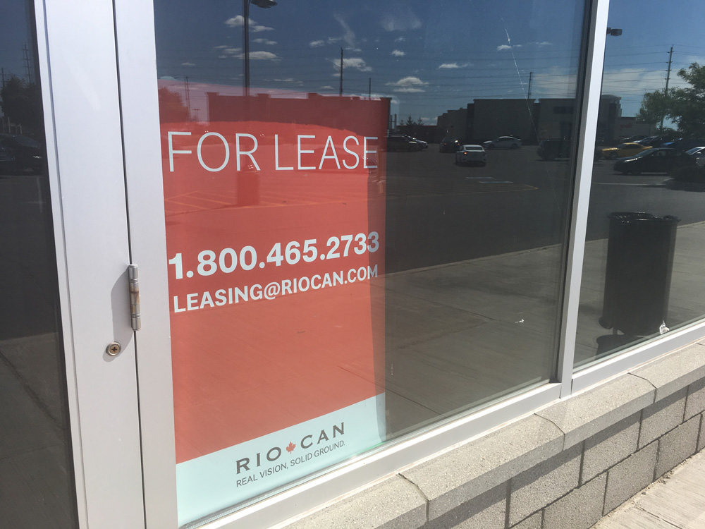 This Kingston storefront was announced as one of Ontario's legal cannabis store sites. But with the clock ticking to legalization, it has a For Lease sign in the window. 