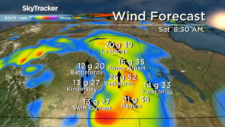 It’ll be a windy start to the weekend with strong southerly winds kicking in.