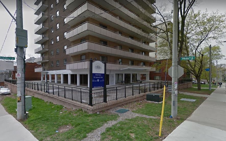 Police say a man suffered electric shock at an apartment building downtown on Wednesday.