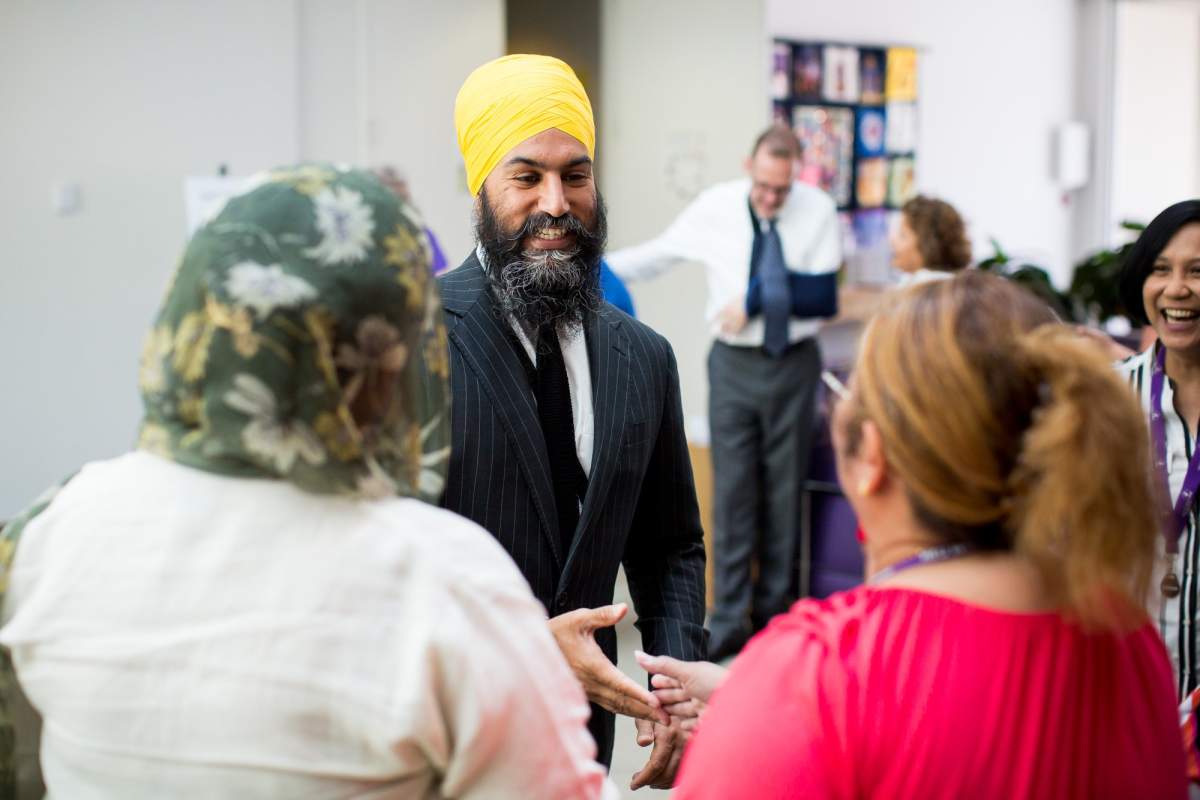 Jagmeet Singh in Burnaby, B.C.