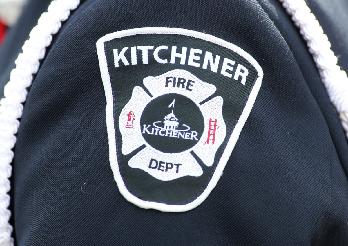 A member of the Kitchener Fire Department pictured in Amherstview, Ont., on July 23, 2016. 