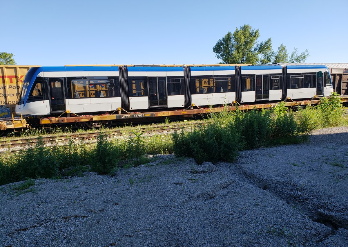 The new LRVs are still waiting to be offloaded.