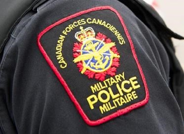 The Canadian Forces Military Police badge is shown in this stock photo. 