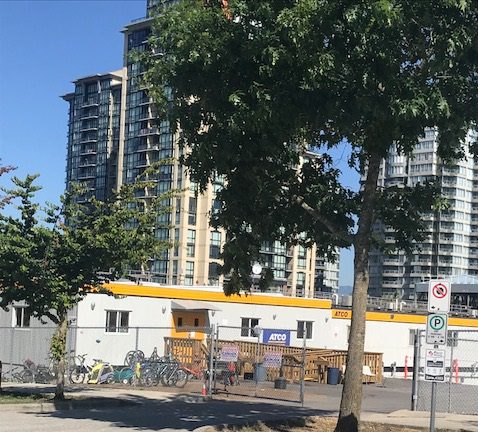 Modular housing units in Surrey, B.C.