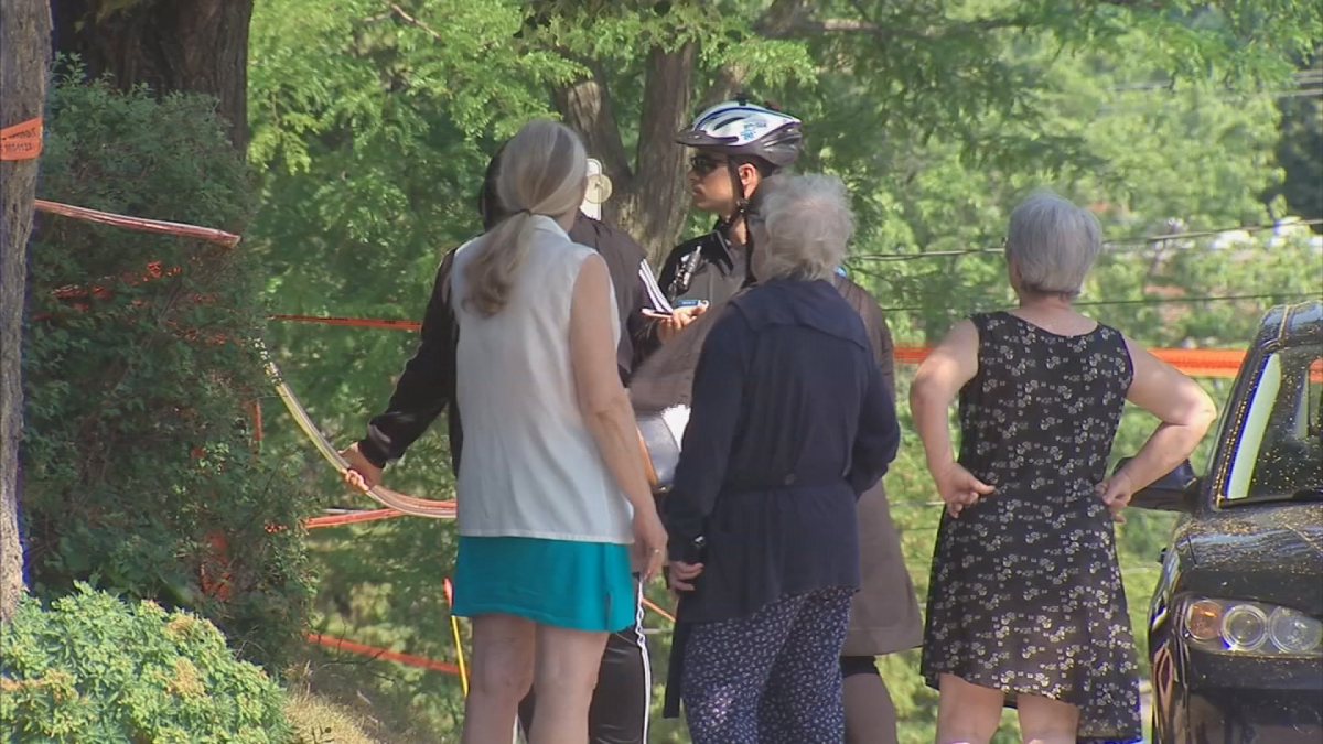 A pedestrian is dead after a collision with a truck in Montreal North, Tues. July 10, 2018.